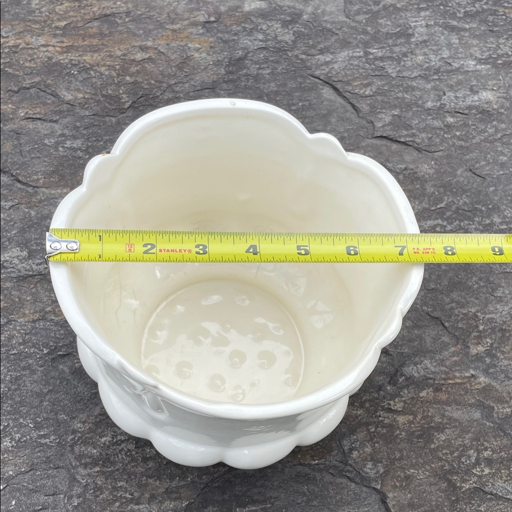 Awesome Vintage Haeger White Ceramic Art Deco Planter - Picture 10 of 11